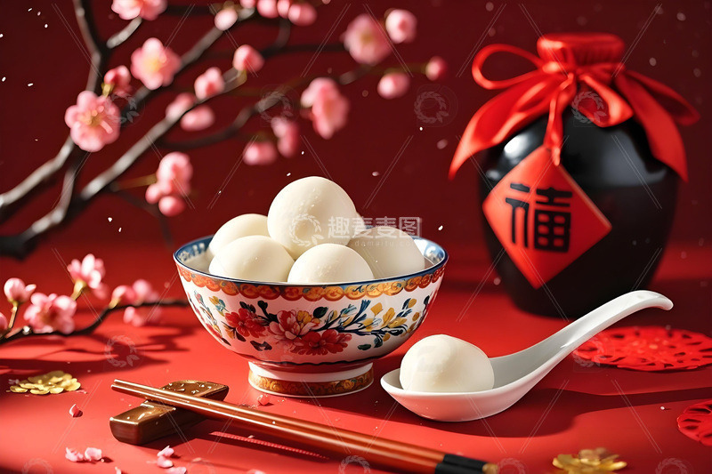 高清大图下载【趣麦麦图】美食汤圆节日美食摄影