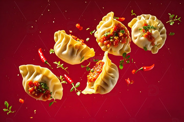 饺子广告摄影图1