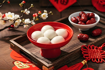 元宵汤圆摄影图