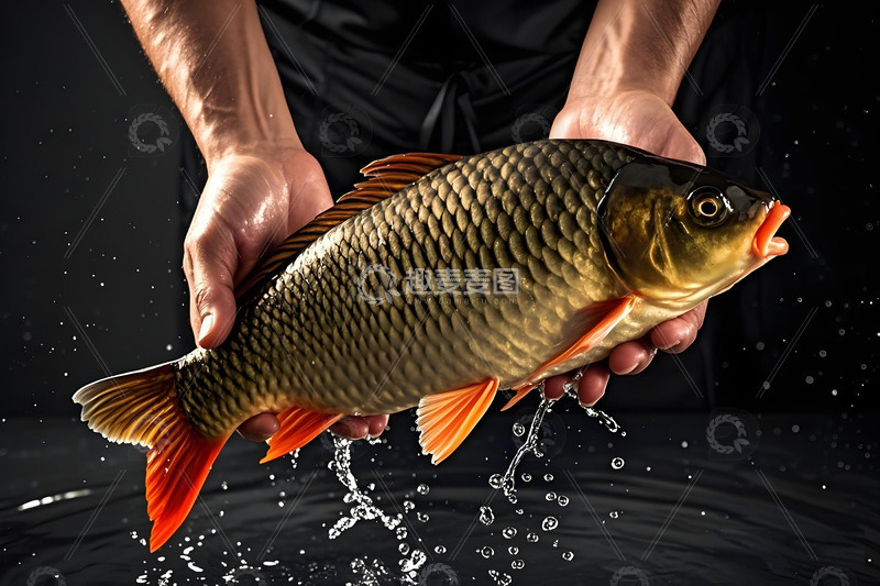 高清大图下载【趣麦麦图】生鲜鲤鱼摄影图