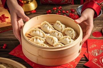 中华美食饺子摄影图1