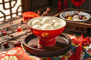 元宵汤圆摄影图1