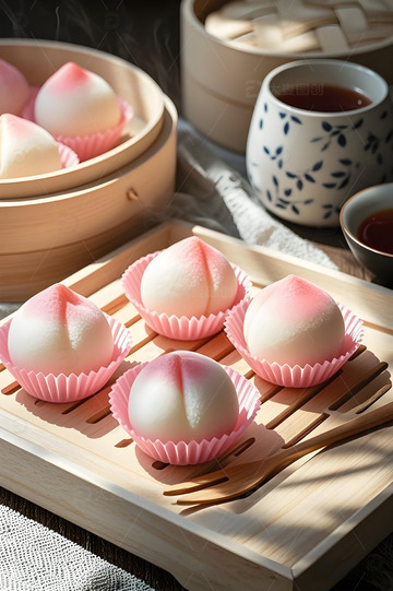 日式甜点摄影图