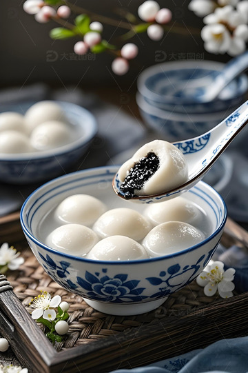 汤圆美食摄影图1