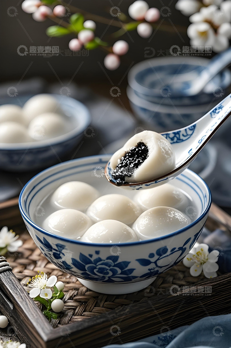 高清大图下载【趣麦麦图】汤圆美食摄影图1