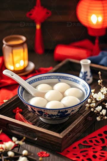 美食摄影元宵摄影图1