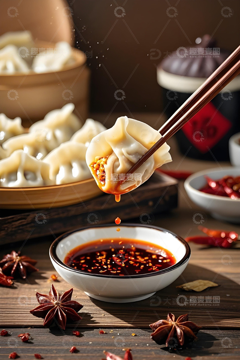 高清大图下载【趣麦麦图】美食冬至饺子摄影图1