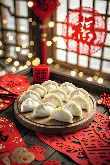 春节美食饺子摄影图1
