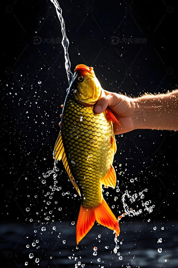 生鲜摄影图之大鲤鱼