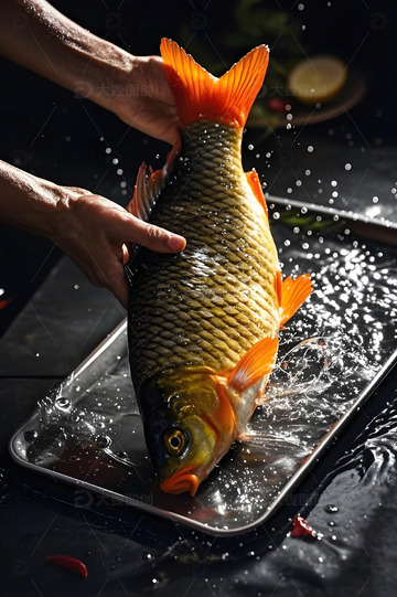 生鲜摄影图之大鲤鱼1