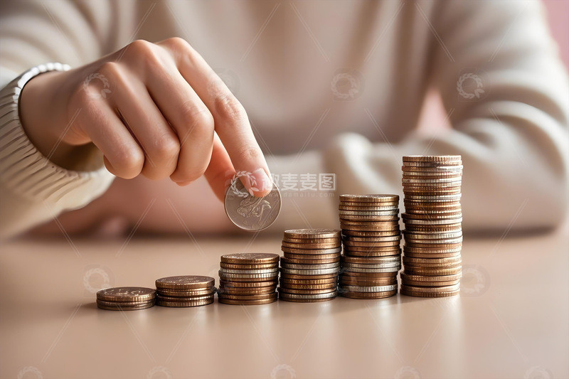 高清大图下载【趣麦麦图】货币金融硬币摄影图