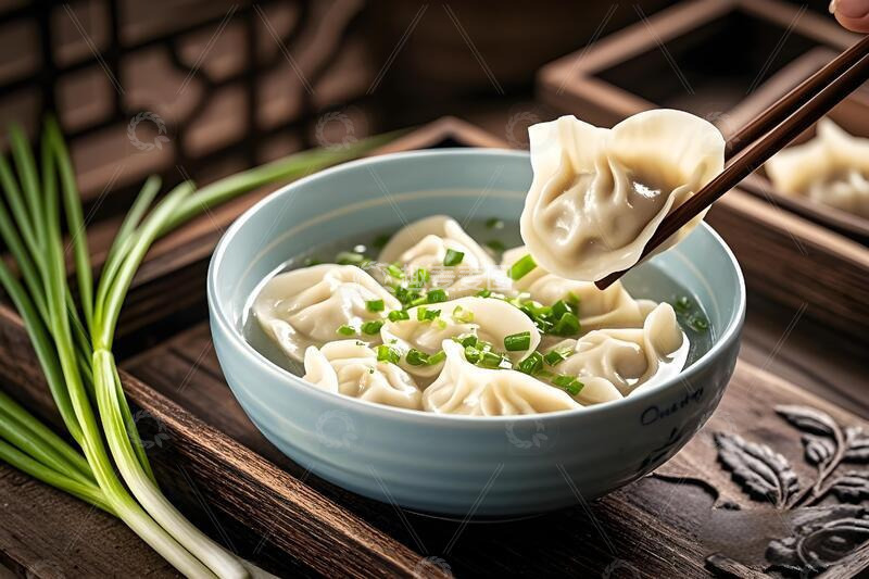 高清大图下载【趣麦麦图】清汤饺子摄影图