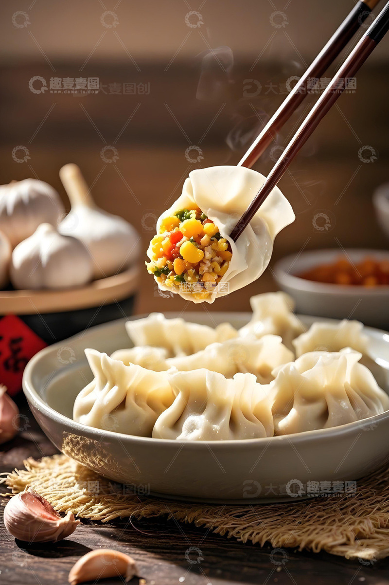 高清大图下载【趣麦麦图】美食冬至饺子摄影图3