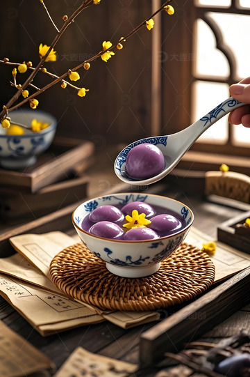 美食摄影之汤圆摄影图2