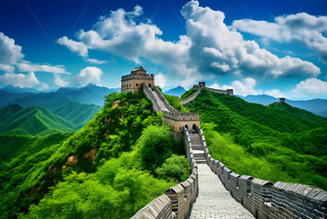 夏季里的长城