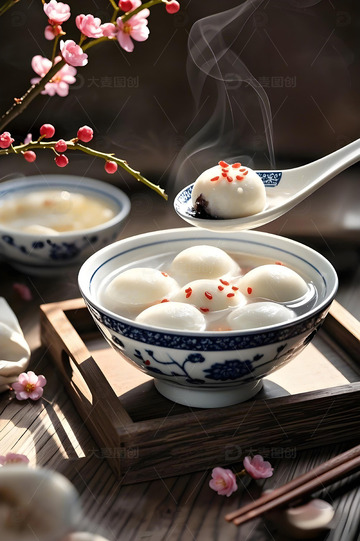 元宵汤圆摄影图3