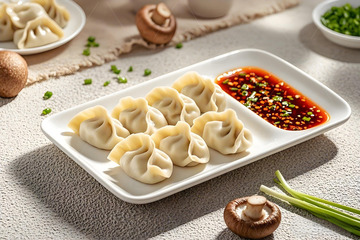 中国传统美食饺子摄影图1