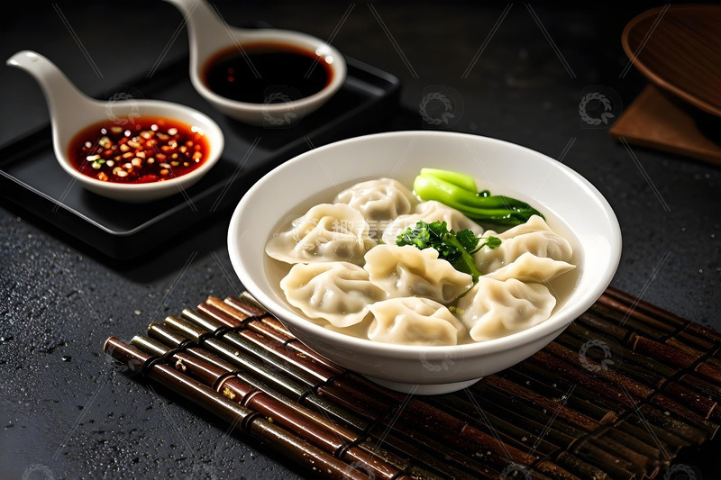 高清大图下载【趣麦麦图】清汤饺子摄影图1