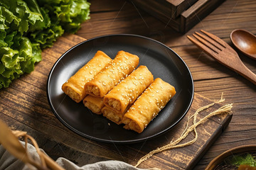 中华美食炸春卷摄影8