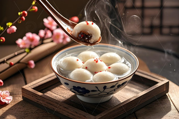 元宵汤圆摄影图2