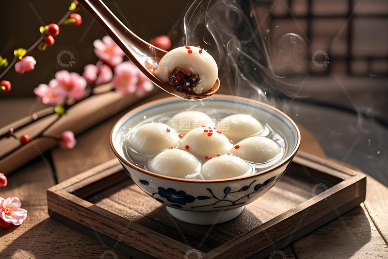 高清大图下载【趣麦麦图】元宵汤圆摄影图2