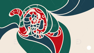 圣诞节配色背景书签