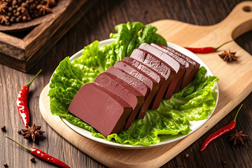 火锅食材之猪血豆腐