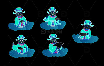 财神爷吃水饺 交好运