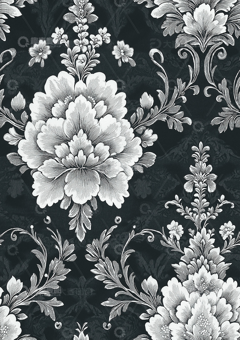 家纺花纹图案底纹设计图1