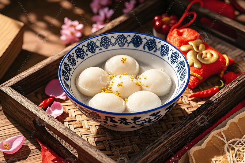 高清大图下载【趣麦麦图】节日美食桂花汤圆摄影5