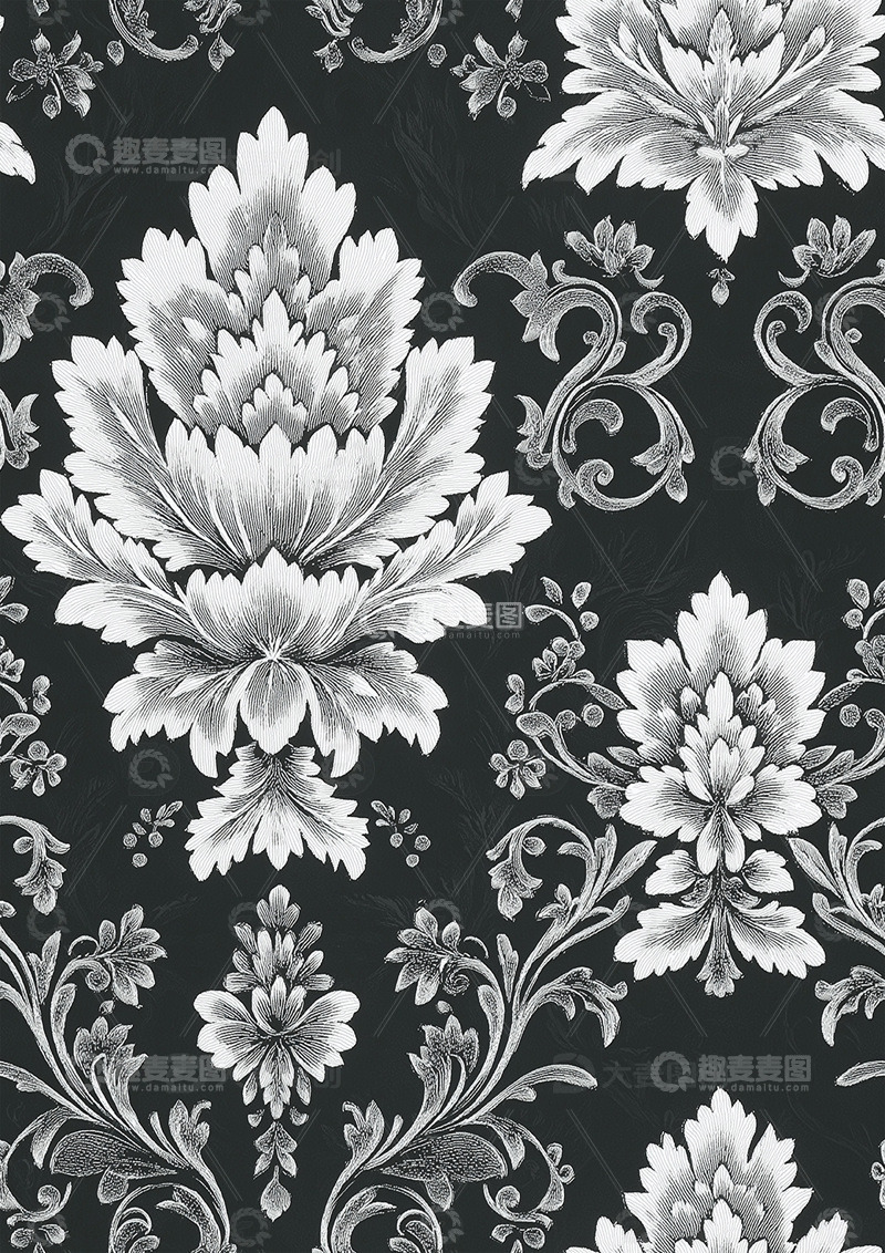 家纺花纹图案底纹设计图4