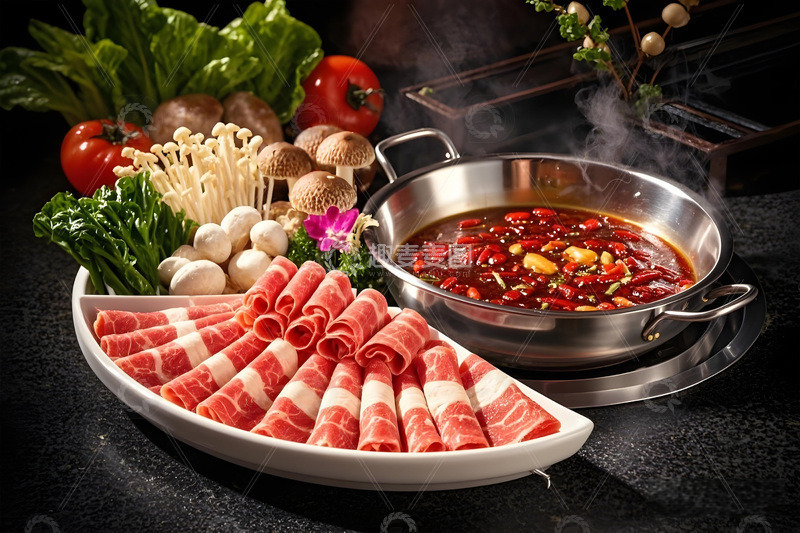 高清大图下载【趣麦麦图】火锅与火锅分材组合摄影