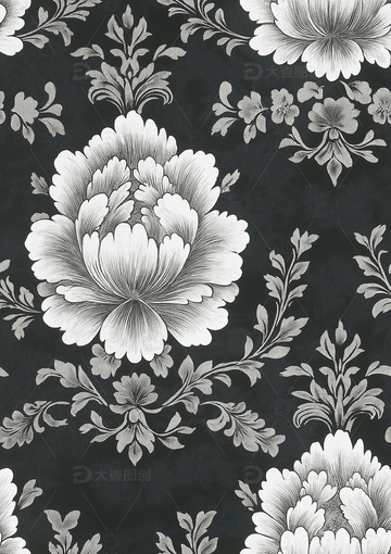 家纺花纹图案底纹设计图