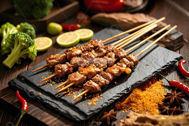 高清大图下载【趣麦麦图】烧烤撸串美食摄影图2