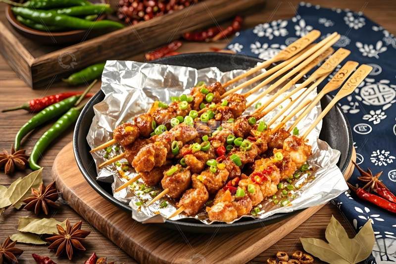 高清大图下载【趣麦麦图】烧烤撸串美食摄影图