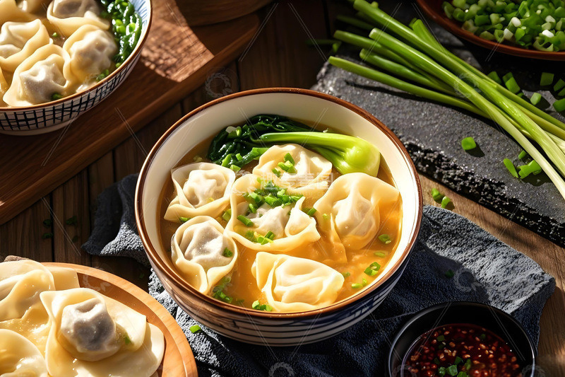 高清大图下载【趣麦麦图】中华美食馄饨摄影图2