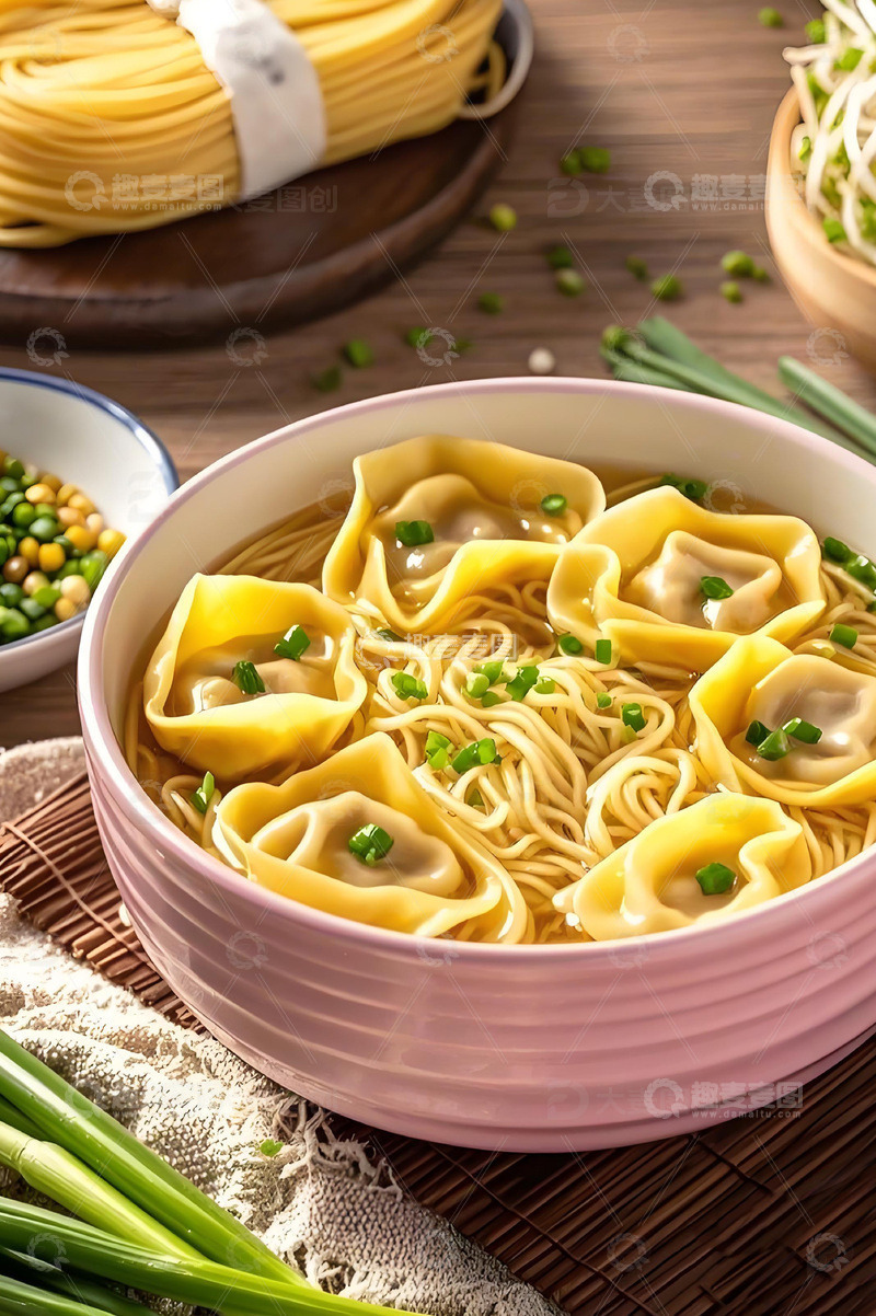 高清大图下载【趣麦麦图】云吞面美食摄影图1