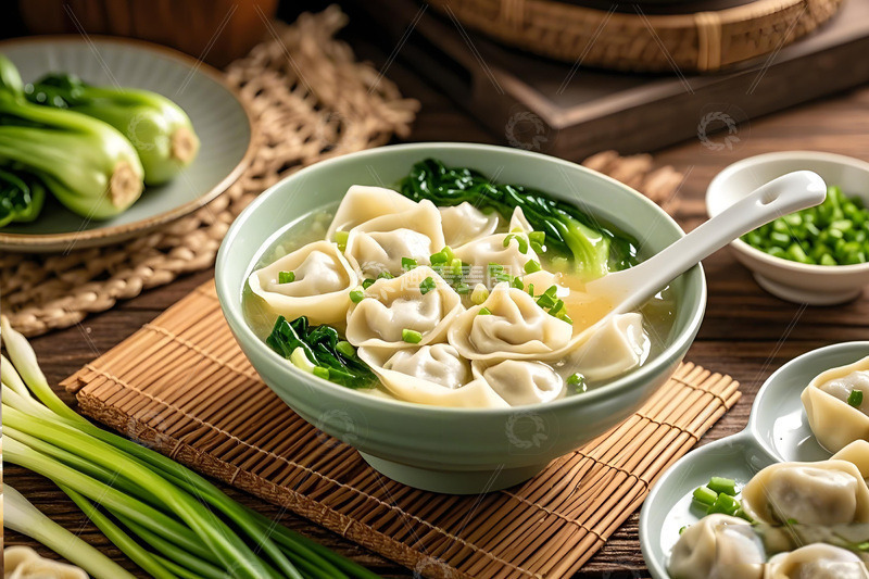 高清大图下载【趣麦麦图】中华美食馄饨摄影图1