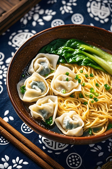 云吞面美食摄影图