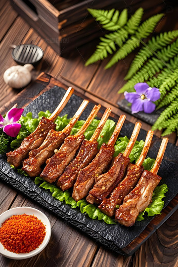 美食摄影之烤羊排3