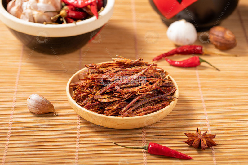 云南德宏手撕火烧干巴牛肉干