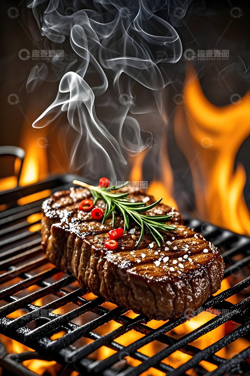 高清大图下载【趣麦麦图】美食摄影之烤牛排