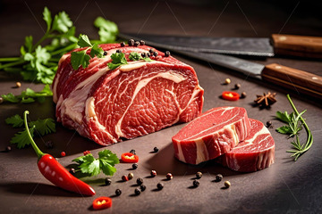 生鲜牛肉摄影图1