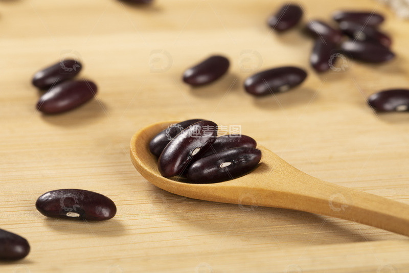 高清大图下载【趣麦麦图】红腰豆干货一勺特写1