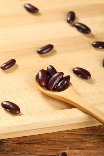 红腰豆干货一勺特写