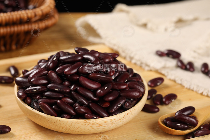 高清大图下载【趣麦麦图】红腰豆干货一盘特写6