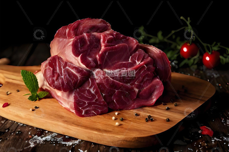 生鲜牛肉之牛腱子肉摄影图