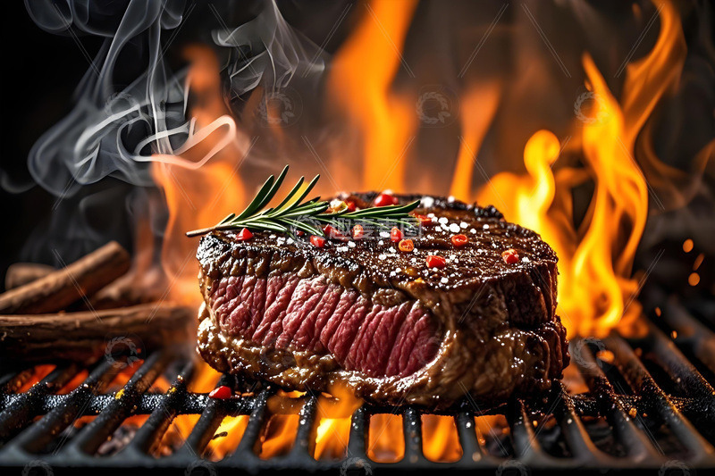 高清大图下载【趣麦麦图】美食摄影之烤牛肉