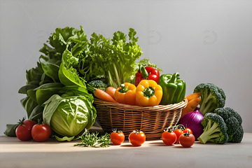 生鲜蔬菜摄影图