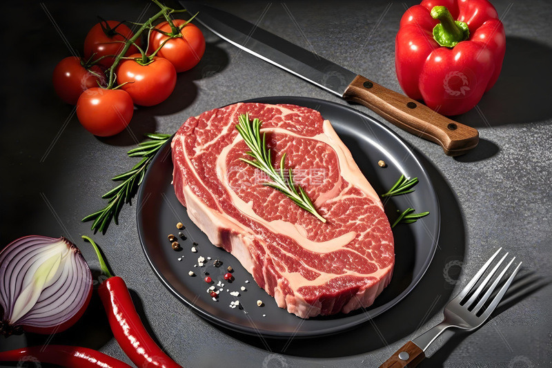 高清大图下载【趣麦麦图】生鲜牛排肉类摄影图